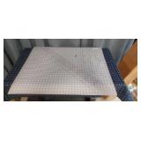 Section7 1pc Dirtz Quilting mat 36x30" white self-