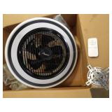 Section 5 1pc caged ceiling fan black plastic