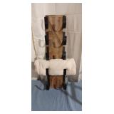 A3C3 - tb 1pc Farmhouse design towel rack black/br