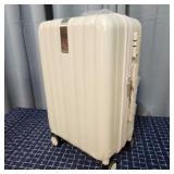 A4D2 1pc Hanke Carry on luggage 22x13x9" ivory/whi