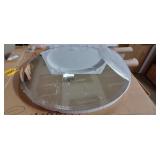 A3C2 1pc round mirror 24 inch black