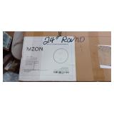A3C2 1pc Mzon round mirror 24" black