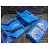 A4A3 4pc zipper bags 15x28x12" blue tarp material