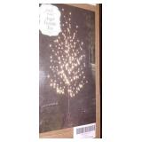 A4D3 5pc faux trees lighted plastic/LED