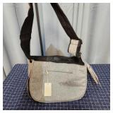 A4D2 1pc Rialnach Diaper bag 17x13x6" grey Nylon/m