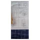 A3-C3 1pc Garment Rack white metal