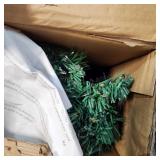 A1C1 1pc Costway christmas tree Green plastic