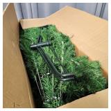 A1B1 1pc christmas tree 7.5ft green plastic