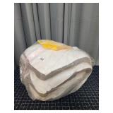 A1E3 1pc mattress topper single 2" white cotton/po