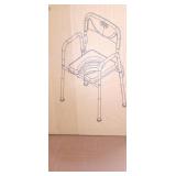 A3-E2 1 AUITOA RAISED TOILET SEAT H035 GREY METAL