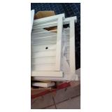 A3B2 1pc ecoprosio console table 3 drawer 47 in wh