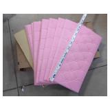 Section 5 10pc foam panels 12x23" button back pink