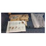 A3B2 1pc lomok Floating shelves 18x15" black/natur