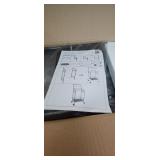 A3B2 1pc Cosrack Rolling Cart black metal