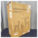 A1B1 3pc set LW Reindeer decoration 3D