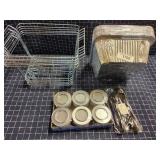 Section 4 Beige shelf 6pc+ sterno chafing pans & S