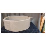 Section 1 2 Dog Bed 30" diam 1 foot tall grey foam