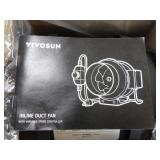 Section 5 1pc Vivosun Duct fan Variable speed cont