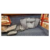 A3B2 6pc joveco Linen storage bags 22x13x16" gray/