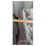 A3-A2 2pc Dog Bed rectangular black & grey