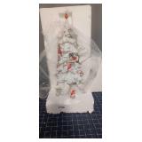 A1B2 1pc christmas tree 18" Tall white porcelain