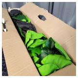 A1C1 1pc Palm tree green/brown plastic