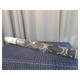 A1C3 1pc funky strokes RV Mat 48" width black/whit