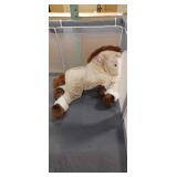 between a2b-a2c 1 stuffed horse horse brown and wh