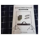 A1A3 1 kit Aureday Photo Backdrop Dual tripod blac