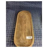 A4-B5 Charcuterie bowl 20.5 x 8 inch Drk Brown