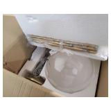 Section 2 Grey Table 1pc Motini Globe Pendant ligh