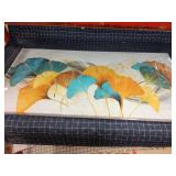 Section 7 Floor 1 canvas art 20x40" orange teal ca