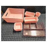 Section 4 black HD shelf approx 12pc Storage Set 1