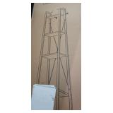 A3B2 1pc pipishell ladder shelf 4 tier brown/black