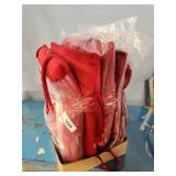 A1-E2 6 red chair pillows 16 inch square red