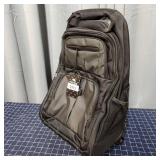 A4D2 1pc matein rolling backpack 20x14x9" black ny