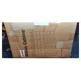 A3-C3 1pc Shoe Cabinet white/black wooden/plastic