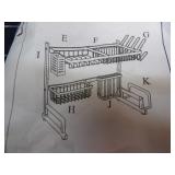 A4C3 table shelf 1pc Dish Drying Rack Adjustable b