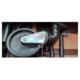 A3B2 1pc Green stell Garment rack brown/black