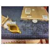 Section 7 2pc Wall decor flower & mirror Black/mir