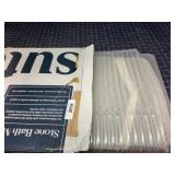 Section 7 1pc Sutera stone bath mat 16x24" grey st