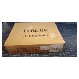 A3B2 1pc Terliu White Bedside Table 26.3" High whi