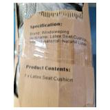 a1-E2 1 wind sleeping latex seat cushion gray/blac