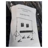 A1A3 1 kit Photo Background Dual tripod black canv