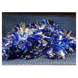 Section 5 20pc+ Pom poms Blue & Silver