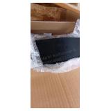 A3B1 1pc Stairway Stool 14" Tall 18" Black wood/fa