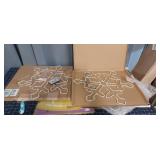 A1B2 4pc Snowflake decoration multicolor lighted