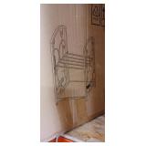 A3C2 1pc Sunonga firewood rack 71x45cm metal.