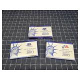 Byron UH 3PC 2000, 03, 05 proof sets