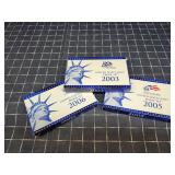 Byron UH 3PC 03, 05 06 Proof sets